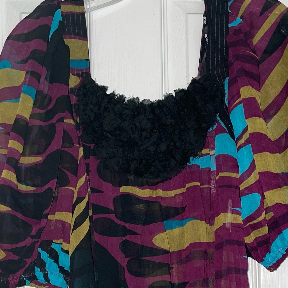 👗3 For $10 XOXO Sheer Top - Picture 5 of 5